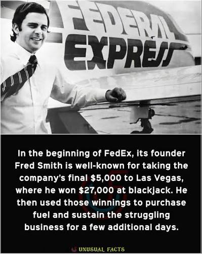 Fred Smith with Federal Express Falcon Jet 1974